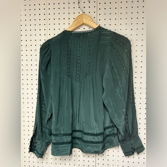 Sea New York Emerald Mock Neck Blouse - Picture 5 of 7